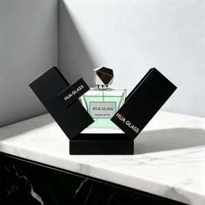 15ml 50ml 100ml Waist Shape Glass Perfume Bottle Empty Spray Bottle Faceted Cap OEM Custom Logo Gift Box Packaging Set