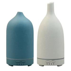 160ml Ceramic Essential Oil Diffuser Indoor Electric Ultrasonic Air Humidifier Aroma Diffuser for Home