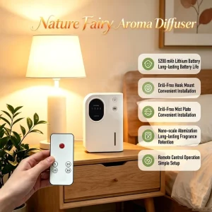 160ml Waterless Two Fluid Aroma Diffuser Dual Wall Table Use Remote Control Long Lasting Fragrance for Hotel Home B2B