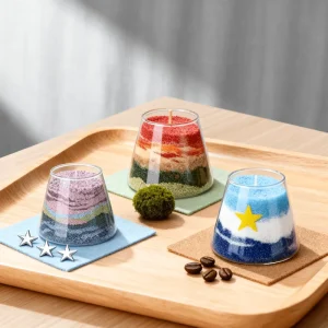 2 day Delivery Handmade Luxury Soy Wax Smoke free Aromatic Candles with Design Drawing for Christmas & Diwali Gift Giving