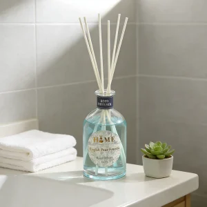 200ml Eco-Friendly Reed Diffuser Home Fragrance Set with Floral Scent Glass Bottle