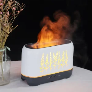 200ml Electric Plastic Tabletop Flame Aromatherapy Diffuser and Humidifier