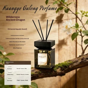 200ml Glass Rattan Reed Diffuser with Long-Lasting Aroma for Hotel Bedroom Use
