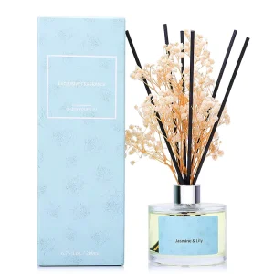 200ml Natural Essential Oil Dry Flower Reed Diffuser Set for Home