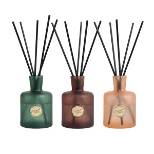 200ml Reed Diffuser with Colored Glass Container and Mosquito Repellent Fragrance