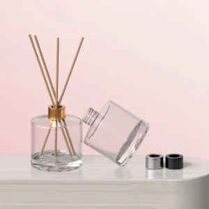 200ml Round Glass Reed Diffuser Bottle with Custom Logo Printing
