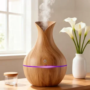 200ml Wood USB Mini Electric Aroma Diffuser and Humidifier for Home