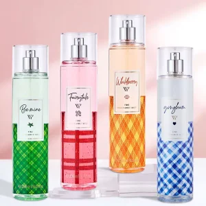 236ML Flower Season Body Spray Perfume Classic Plaid Violet Musk Lasting Fragrance Women’s Perfume