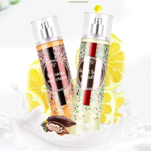 236ml Lemon Hot Cocoa Cream Coconut Flower Women’s Perfume Fragrance Mist Body Spray Light Candy Parfum Perfumes
