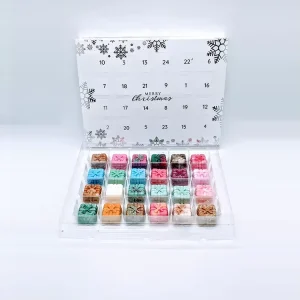 24 Days Advent Calendar Christmas Wax Melt Waterproof Soy Wax Holiday Scents Countdown Embossed Printing