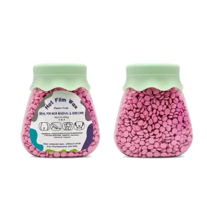 250G Jar Depilatory Wax Beads Hard Film Wax Low Temperature Painless Hair Removal for Face Body Spa and Salon