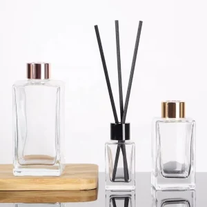 250ml Empty Clear Rectangle Reed Diffuser Glass Aroma Bottle