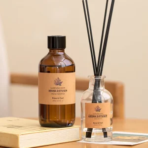 250ml Essential Oil Reed Diffuser with Refill Liquid, Custom Label, for Home and Hotel