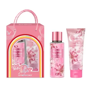 250ml Floral Fruity Fragrance Body Spray + 236ml Woody Fragrance Body Lotion 2pcs Perfume Gift Set for Women