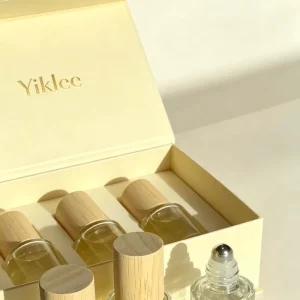 2ml 3ml 5ml Roller Bottle Essentials Oil Customized Magnetic Box Eau De Parfum Travel Trio Set Package Box Parfums Mini Set Gift