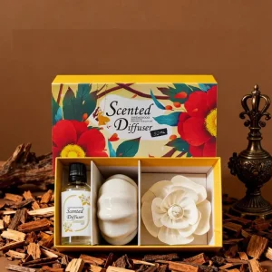 3-Piece Aromatherapy Wicker Reed Diffuser Set with Fragrance