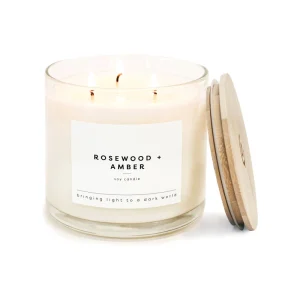 3 Wick Aromatherapy Scented Candle Clean Soy Wax Large Glass Jar for Home Long Lasting 14.9oz Mother’s Day Holiday Gift