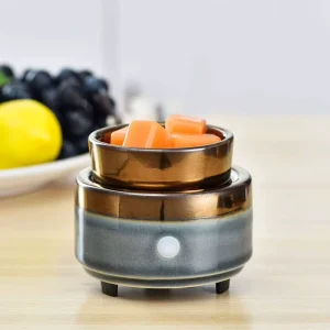 3 in 1 Ceramic Electric Wax Melt and Candle Warmer Essential Oil Burner Aromatherapy Home Decor Gift for Mom Grandma Women