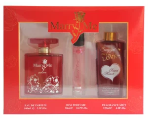 3 in 1 Women Perfume Gift Set 100ml 20ml Perfume 120ml Fragrance Mist Long Lasting Ladies Fragrance Bulk Supply