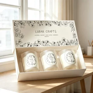 3 piece Gift Set Scented Glass Votive Candle Set Frosted Color Tumbler Candle Festive Decor Candles for Home Parties