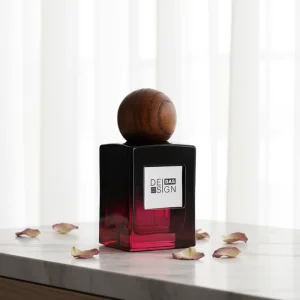 30ml 50ml 100ml Square Luxury Colorful Red Orange Refillable Spray 50ml Perfume Bottle with Ball Cap