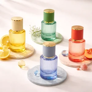 30ml 50ml Perfume Bottle Glass White Perfume Spray Bottle Round Frosted Perfume Bottle