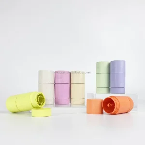 30ml Eco Friendly Biodegradable Wheat Straw Antiperspirant Deodorant Shampoo Container Screen Printed Colorful Hair Wax Stick