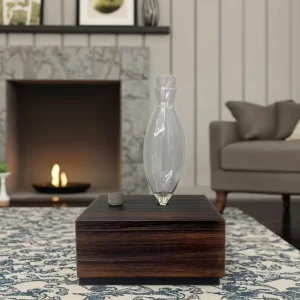 30ml Electric Aromatherapy Diffuser Wood and Glass Material Waterless Scent Diffuser for Home Desktop Installation