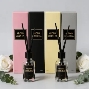 30ml Liquid Flameless Reed Diffuser Gift Set, Eco-Friendly, Up to 30 Days, for Hotel Home or Car