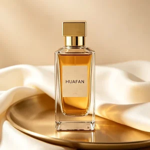 30ml Rectangle Glass Perfume Bottle Gold Cap Clear Gold Black Luxury Empty Fragrance Container
