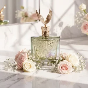 30ml Square Shape Empty Glass Bottles Bulk Perfume Containers Gradient Color Spray Fragrance Perfume Repackaging Bottles