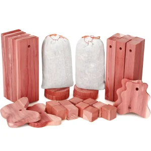 34 Pcs Cedar Blocks Accessories Aromatic Cedar Wood Chips Fresh Scented Sachets