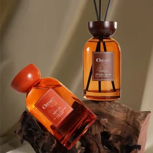 350ml Ebony Agarwood Reed Diffuser Set Scented Oil with Natural Sticks for Home and Office
