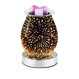 3D Glass Touch Electric Wax Melt Warmer with Dimmable Wax Burner Melter Fragrance Scented Candle Warmer for Home