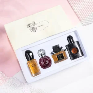 4 Bottle Perfume Gift Box Women’s Perfume Set Durable Fresh Light Fragrance Student Black Opum Perfume