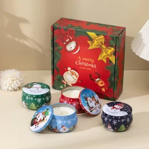 4 Pack Scented Candles Christmas Scented Candles Gifts for Women