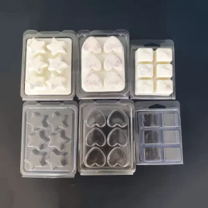 4 X 4 Cell Square Clamshells for Wax Melts 5 Cell Plastic Wax Melt Compostable Clamshell