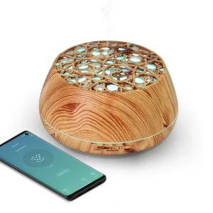 400ml Wood Grain Smart Electric Ultrasonic Aromatherapy Diffuser and Humidifier