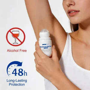 48H Extra Long Lasting Maximum Strength Intense Rich Fragrance Roll on Deodorant Antiperspirant Alcohol Free Unisex