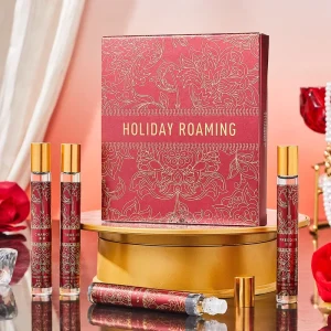 4Pcs 15Ml Fragrance Journey Perfume Gift Sets Body Spray Christmas Ball Roll-On Perfume Gift Box Deodorant Mist