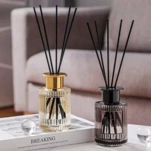 4oz 120ml Empty Glass Aroma Diffuser Bottle with Reed Sticks