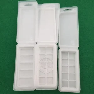 5 10 Cells Snap bar 0.7mm Thick White Frosted Plastic Wax Melts Clamshell Packaging for Soy Tart Wax Melts