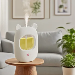 500mAh USB Rechargeable Waterless Plastic Aroma Diffuser with 6 Oil Bottles for Hotels