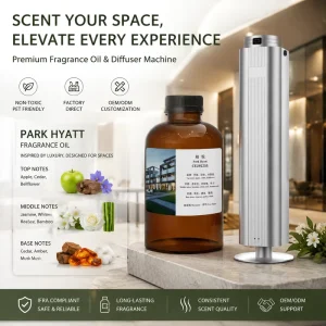 500ml Electric Scent Diffuser with Remote Control Waterless Aromatherapy Diffuser for Household Hotel Use
