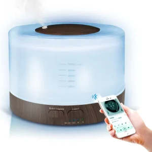 500ml Ultrasonic Electric Air Humidifier Portable Plastic Aroma Diffuser for Household Use Essential Oil Aromatherapy