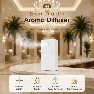 500ml Wall Mounted Waterless Scent Diffuser Aroma Machine for Commercial & Household Spaces