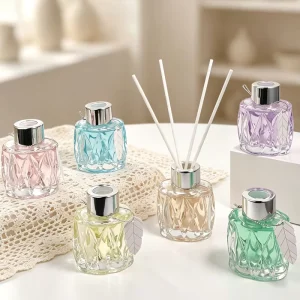 50ML Flameless Incense Diffuser Essential Oil Aromatherapy Fruit Fragrance Home Fragrance Air Freshener Reed Diffuser Set