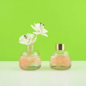 50ML empty cosmetic perfume Glass Bottles with flower