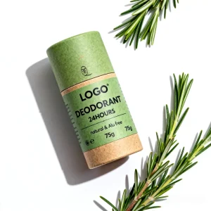 50g Rosemarry Deodorant Stick for Womans Paper Tube Packaging Alum Free Aluminum Free Perfume Free Eco Friendly Recyclable Vegan