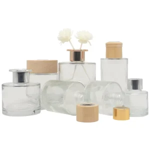 50ml 100ml 130ml 150ml 170ml 200ml Round Wide Mouth Empty Reed Aroma Diffuser Glass Bottle Empty Bottle for Diffuser